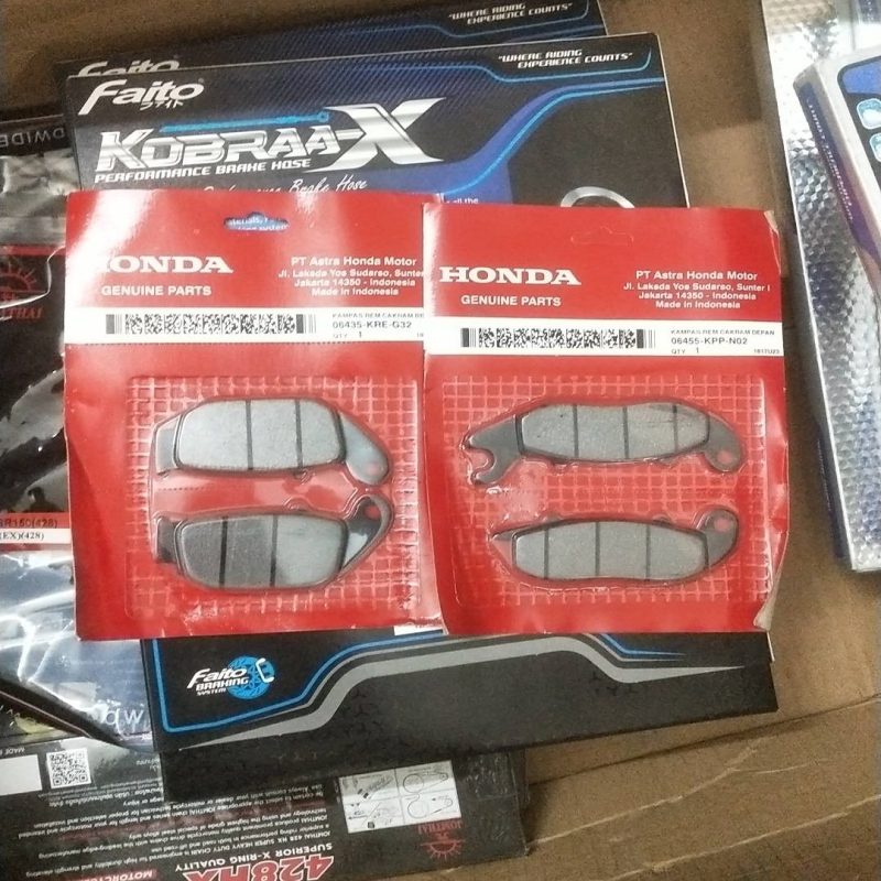 "Honda CBR Rear Brake Pad - Durable and high-performance brake pad crafted in Indonesia."