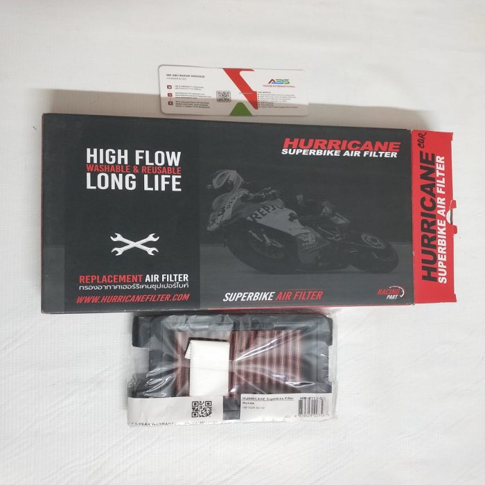 "Hurricane Air Filter for Honda CBR, designed for high airflow and superior engine protection."