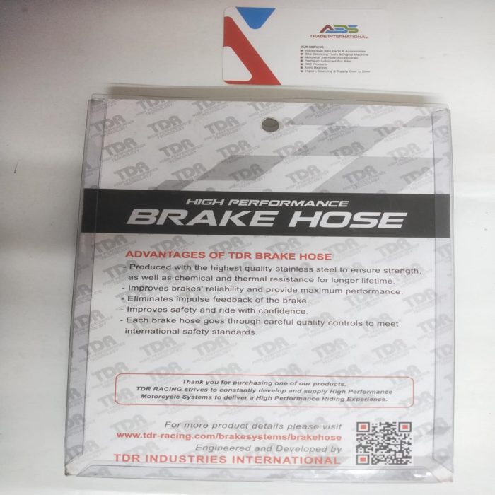 "TDR Brake Hose Pipe 24 Inch – durable, high-performance hydraulic brake line for motorcycles."