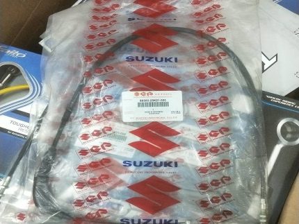 "Suzuki GSX-R Accelerator Cable made in Indonesia, durable and reliable for smooth throttle control."