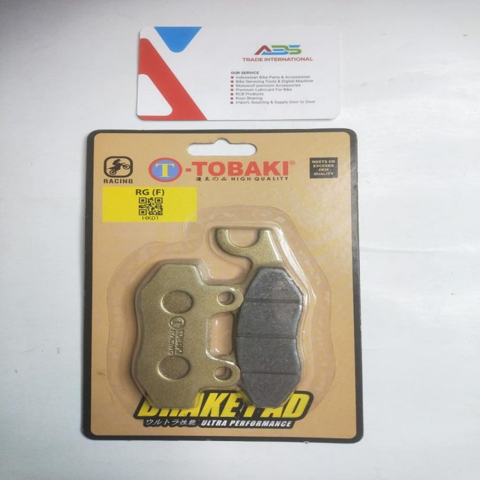 "Tobaki Front Brake Pad for RTR, GPX, and Chainis motorcycles – high-quality and durable performance."