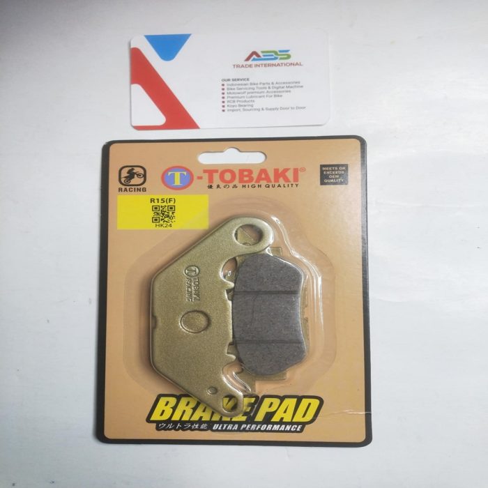 "Tobaki Front Brake Pad for Yamaha R15-V3 – premium braking solution for enhanced safety."