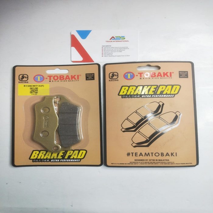 "Tobaki Front Brake Pad for Indian Yamaha R15-V3 – premium braking performance and durability."