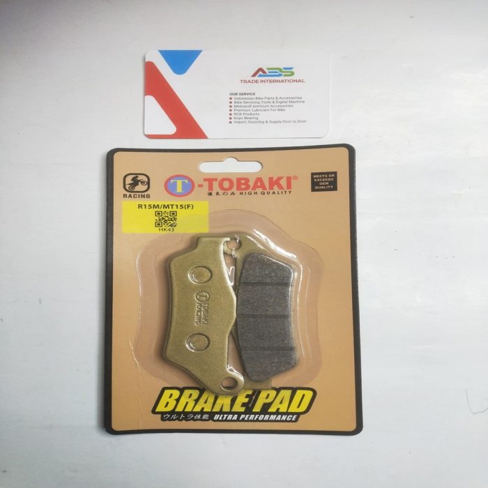 "Tobaki Front Brake Pad for Indian Yamaha R15-V3 – premium braking performance and durability."