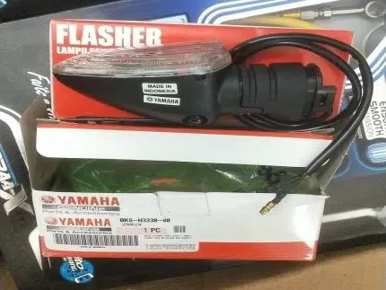 "Yamaha R15 V3 Indicator Light made in Indonesia for high visibility and durability."